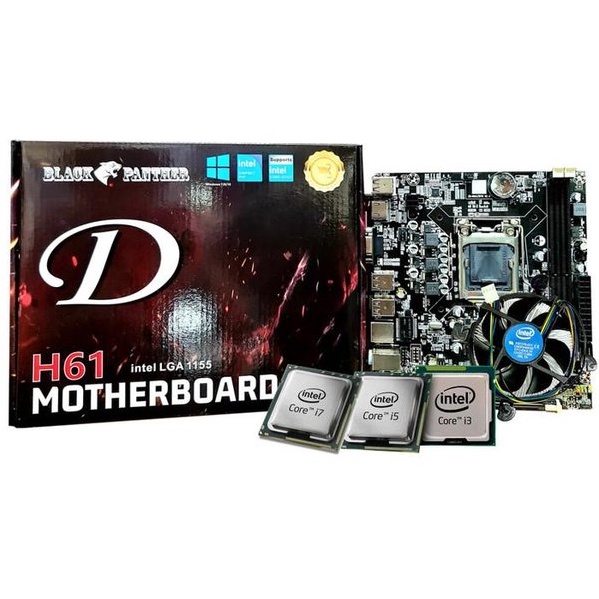 PAKET MOBO H61 &amp; Intel Core i5 3470 (Cache 6M, hingga 3,60 GHz)