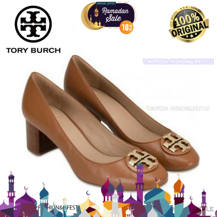 (SPECIAL RAMADAN) TORY BURCH Shoes Janey Pump Shoes Wedges Royal Tan