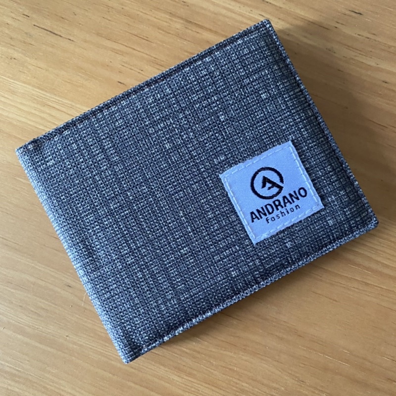 ANDRANO DOMPET PRIA CANVAS MURAH DOMPET PRIA LIPAT DOMPET PRIA KAIN DOMPET LAKI LAKI DOMPET KARTU