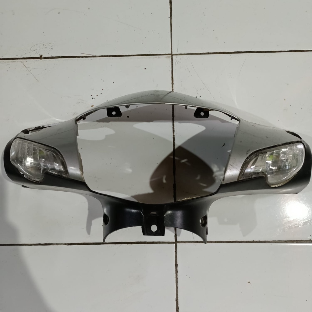 Cover batok lampu depan plus sein reting depan Honda Supra Fit New Fit S Fit X Silver Original second murah