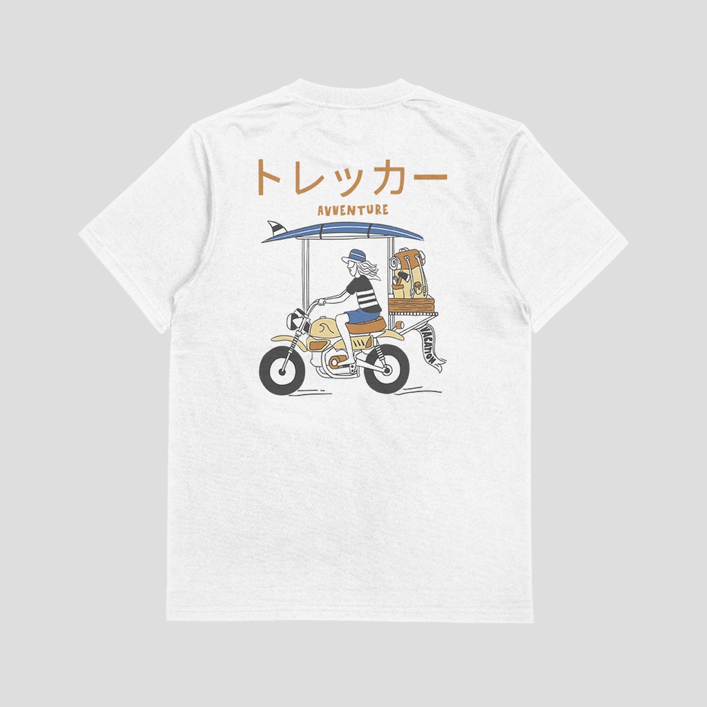 Wanderer - Kaos Petualang | Kaos Traveling - Putih - avventure