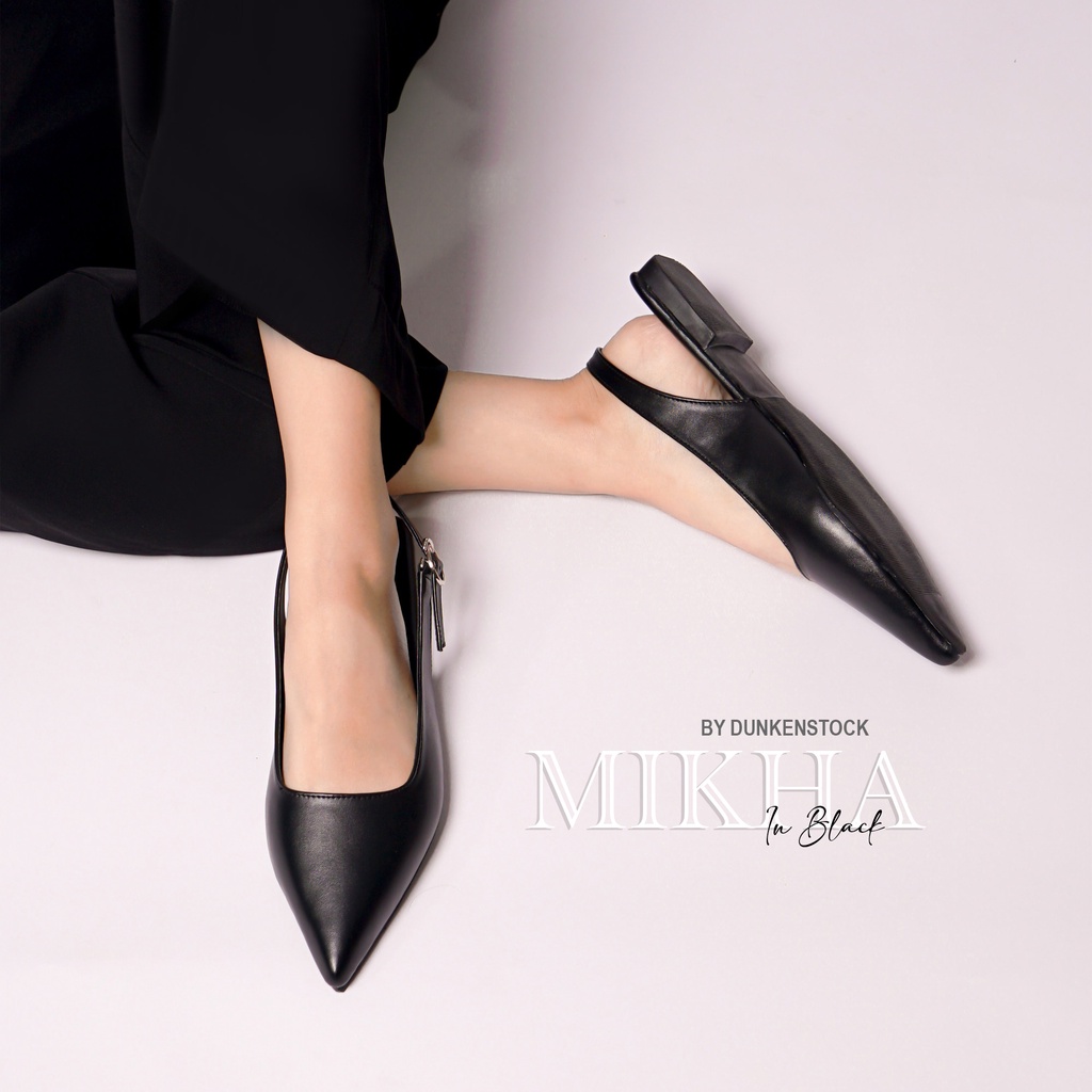 Dunkenstock MIKHA Sepatu Flat Wanita flatshoes sling back sepatu kerja wanita terbaru