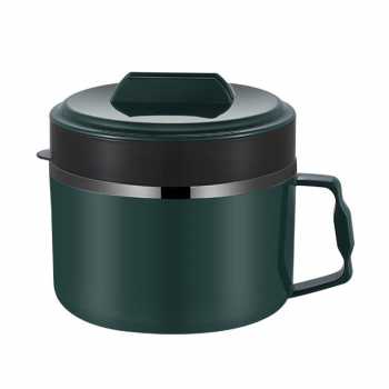 GS7i Xinbaili Kotak Makan Mangkok Lunch Box Stainless Steel 1.5 L Gb4806 Green Ori-YA