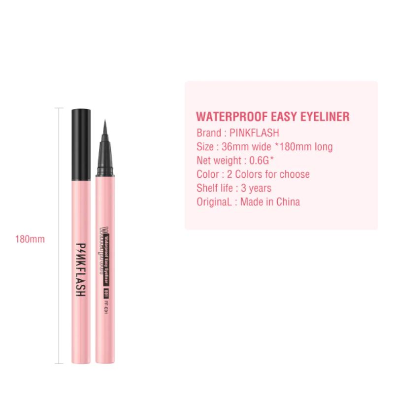Pinkflash waterproof easy eyeline hitam