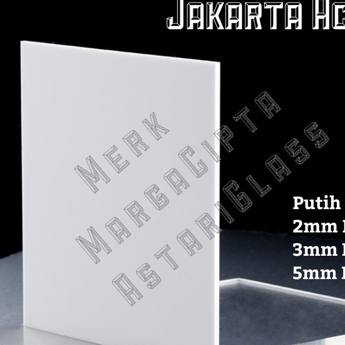 PREMIUM Acrylic 3mm Laser Cutting Putih Susu Potongan Akrilik Custom