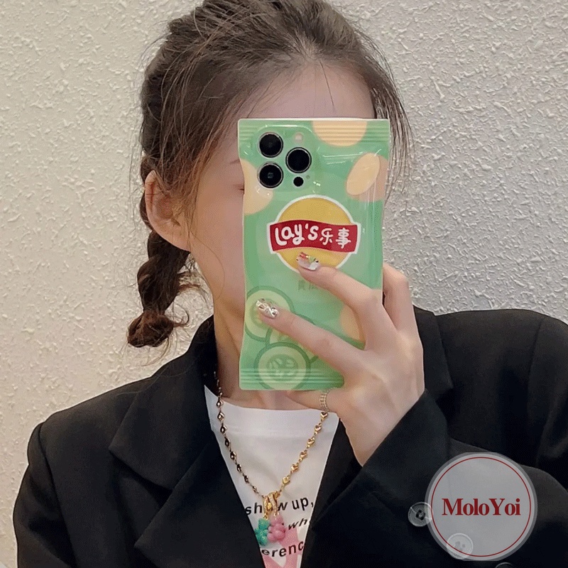 Soft Case Motif Kartun Makanan Ringan Untuk IPhone 11 Pro Max 7plus 8 12 14 13 Pro Max XR 7 6 6s 14 Plus X Xs Max SE 2020