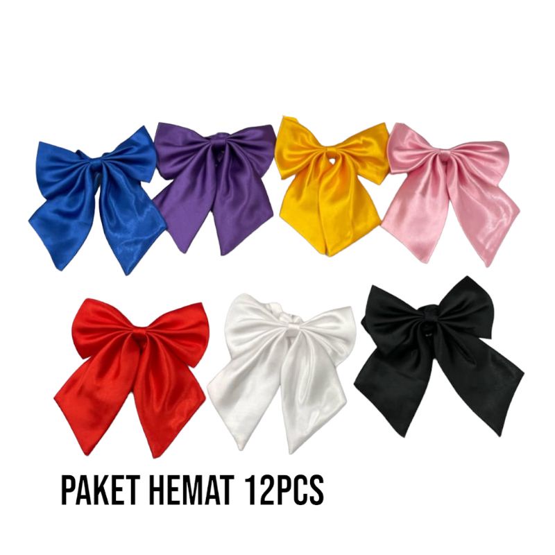 dasi kupu kupu wanita paket hemat 12 pcs