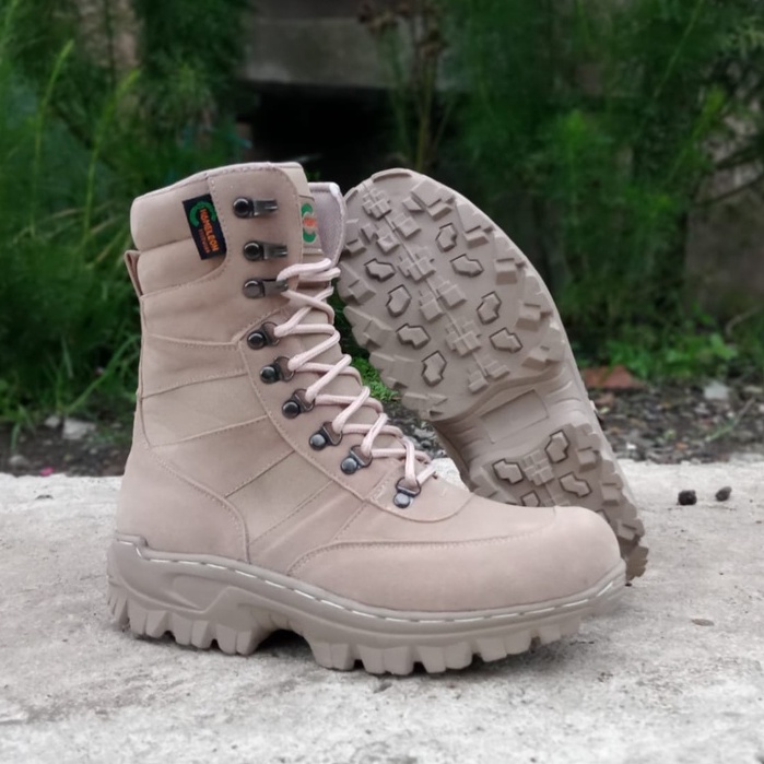 SEPATU PRIA SAFETY BOOTS GUNUNG HIKING ADVENTURE UJUNG BESI TACTICAL TOORING