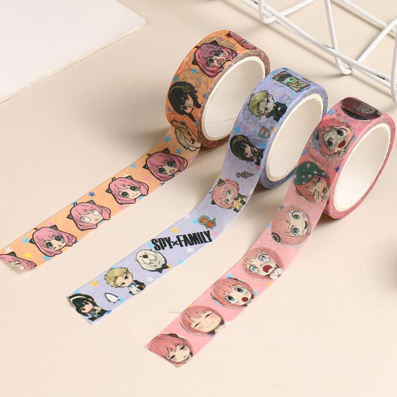 Tape Stiker Washi Motif Anime Untuk Dekorasi Scrapbook / Diary / Agenda
