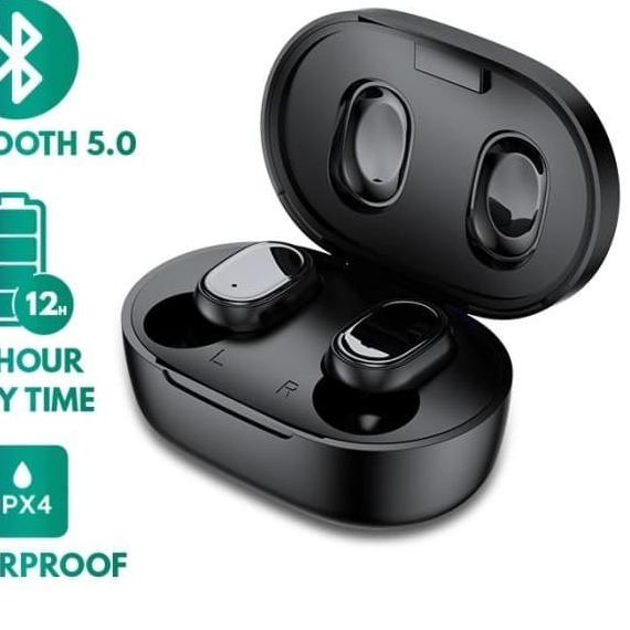 True Wireless Earphones Robot Airbuds T20 Earbuds Headset Bluetooth - Hitam