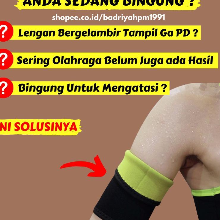 Terlaris Korset Pengecil Lengan ARM Sabuk Lengan Pembakar Lemak Pelangsing Lengan Tangan Wanita Pria