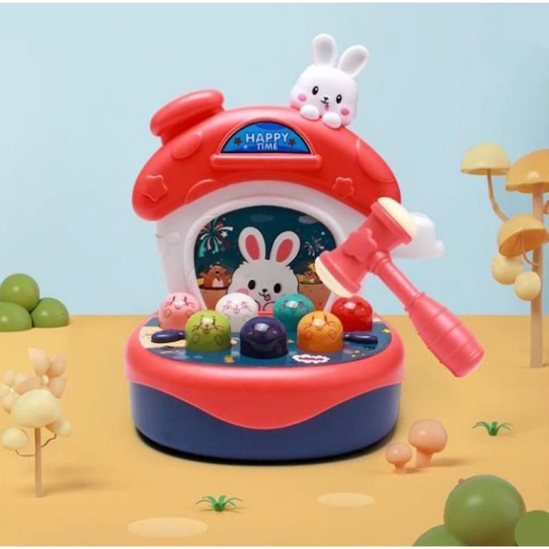 Mainan Palu Tikus Hamster/Mainan Anak Happy Hamster Musik Anak Balita