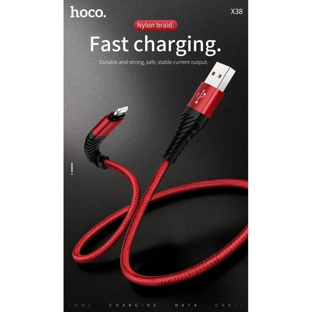 Hoco X38 Kabel Data Micro Type-C iPhone Fast Charging 2.4A / Cable Data Original