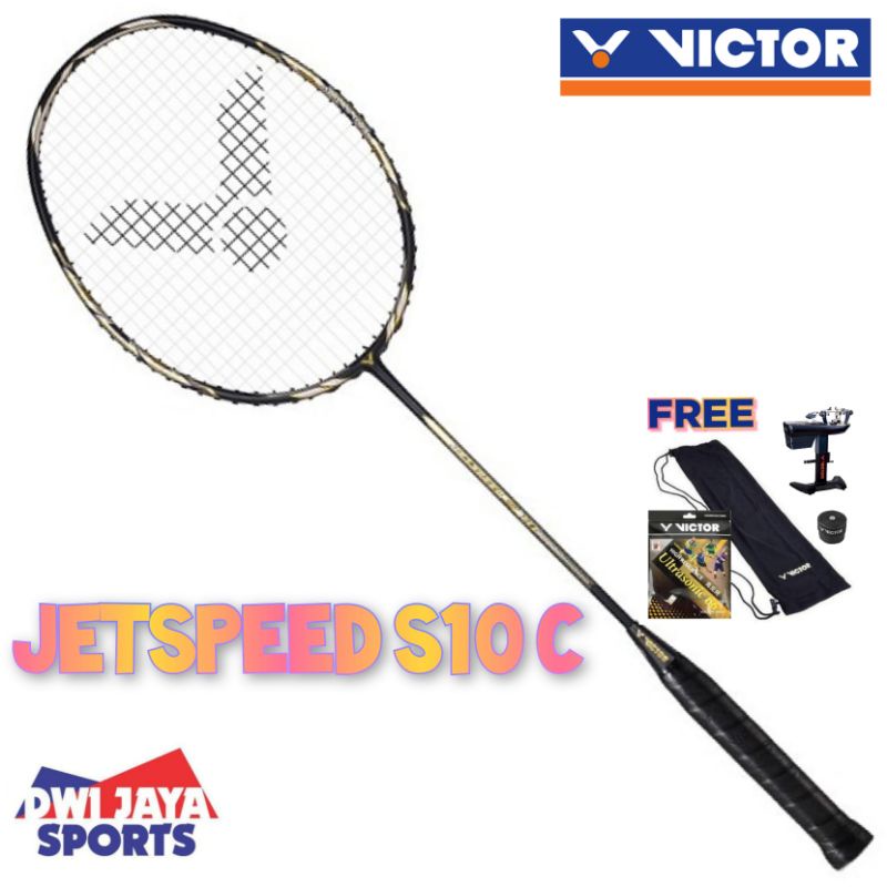 Raket Badminton Victor Jetspeed S10 | JS10 C (4U) Original