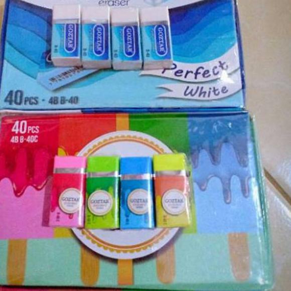 

ㆊ (490gr) 1pak/ 40pcs Penghapus setip eraser pensil goztar ヺ