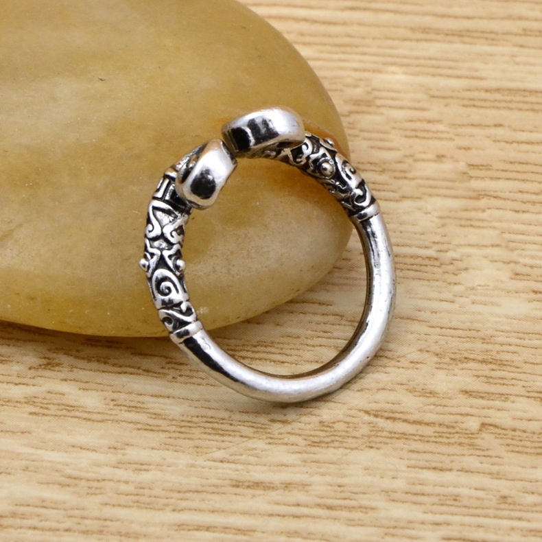 Cincin Model Terbuka Desain mantra Monkey King Gaya Vintage