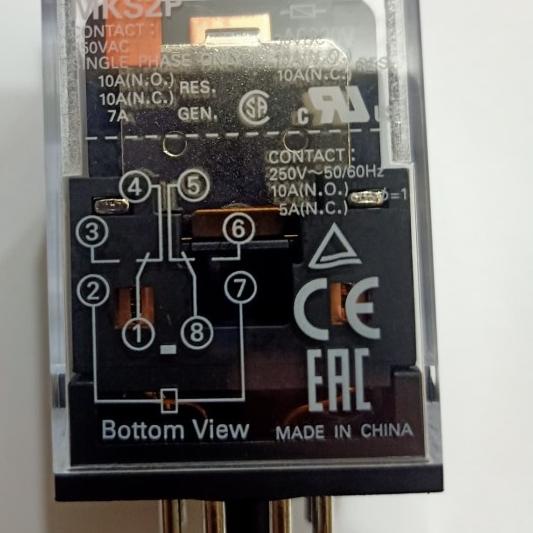 Relay Omron Original MK2P - I input: 220V Ac (100℅ ORI) + socket