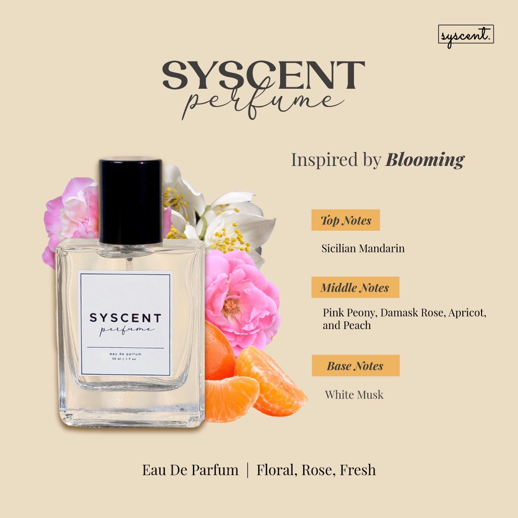 SYSCENT PERFUME Blooming (Parfum Wanita / Parfum Unisex)