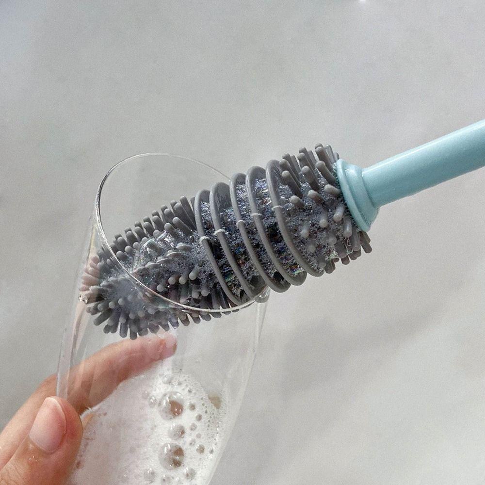 Needway  Sikat Botol Susu Pembalut Tahan Lama Gagang Panjang Scrubber Suspensible Multi Fungsi Food Grade Cup Scrubber