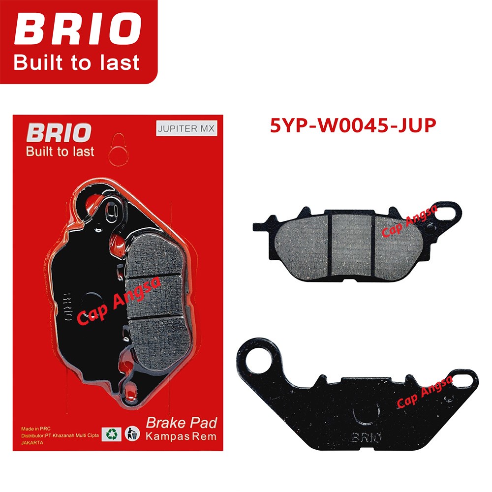 BRIO FRONT BRAKE PAD KAMPAS REM DEPAN DISC DISPED REM YAMAHA RX KING NUOVO JUPITER MX 135 VEGA R SCORPIO 20pcs