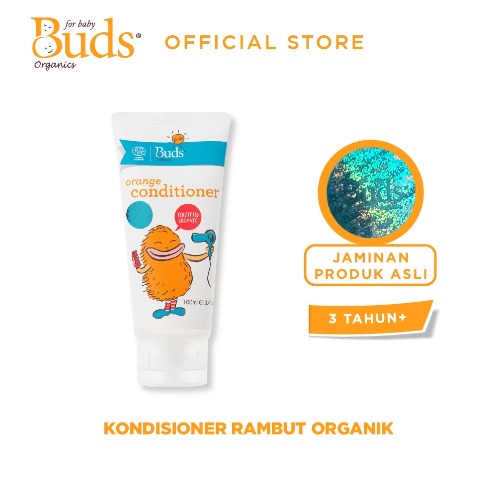 Buds Organics Conditioner for Kids - Kondisioner Mandi Perawatan Kulit Anak - 100ml (Tersedia varian aroma)