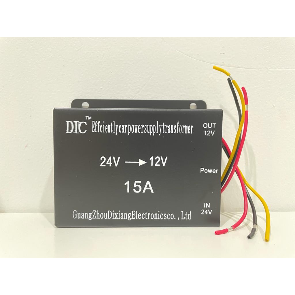 Step Down 15A DC 24V - 12V Converter DC 24 Volt ke 12 Volt 15 Ampere