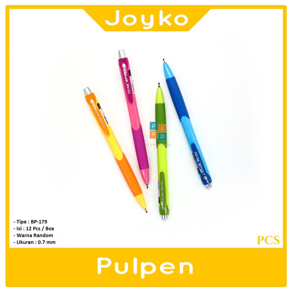 

JOYKO - Pulpen Ball Pen Spirit BP-179 Warna Hitam - Pcs
