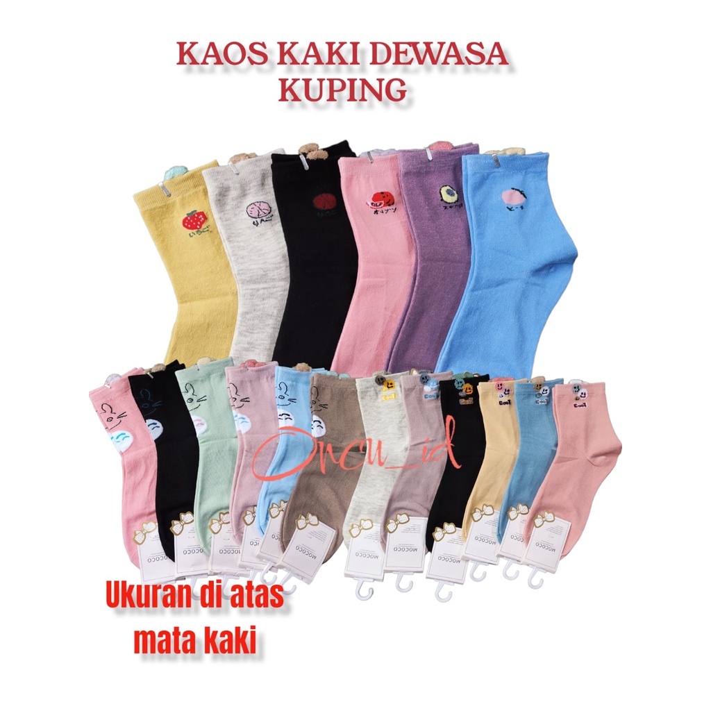Kaos Kaki Wanita Diatas Mata Kaki Model Kuping kaos kaki tebal ala korea import
