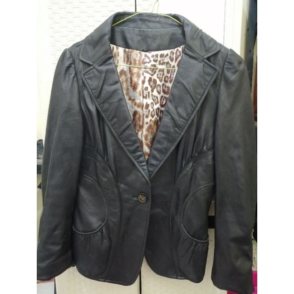 preloved jaket kulit asli