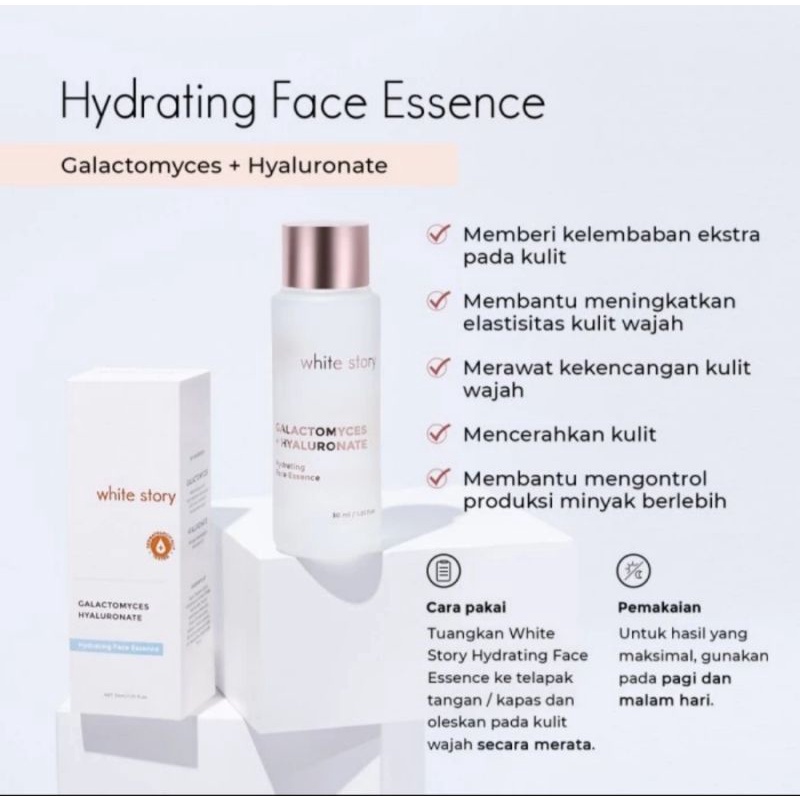 WHITE STORY HYDRATING FACE ESSENCE BRIGHTENING FACIAL WASH