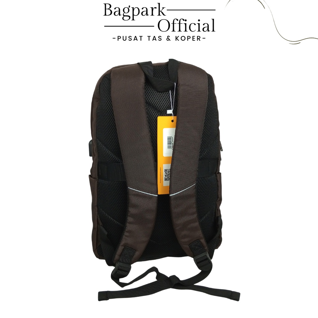 Tas Ransel Pria President Tas Kerja Tas Sekolah Backpack Laptop President Import USB Free Rain Cover Termurah