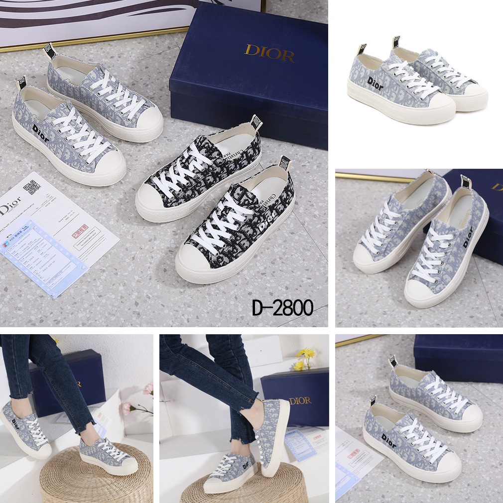 DR Top Sneaker Embroidered Cotton Oblique D-2800