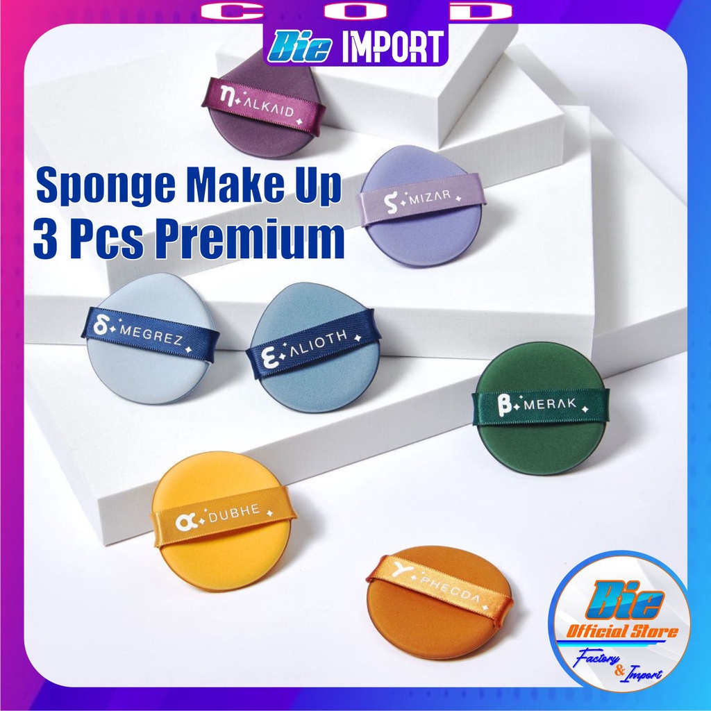 Isi 5 Sponge Make Up  Cushion Premium / Spon Bedak Korean Style Import