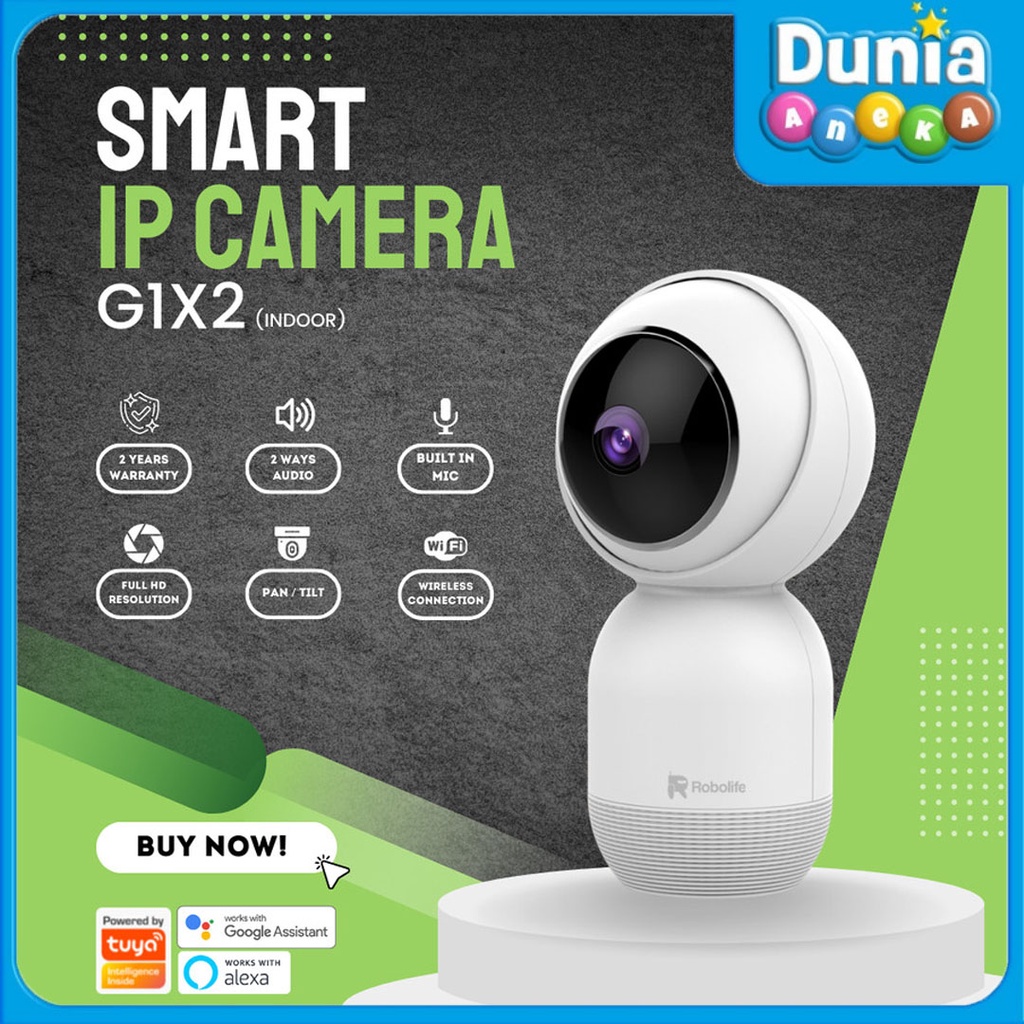 Robolife Smart IP Camera CCTV Indoor  Wifi G1X2 1080p