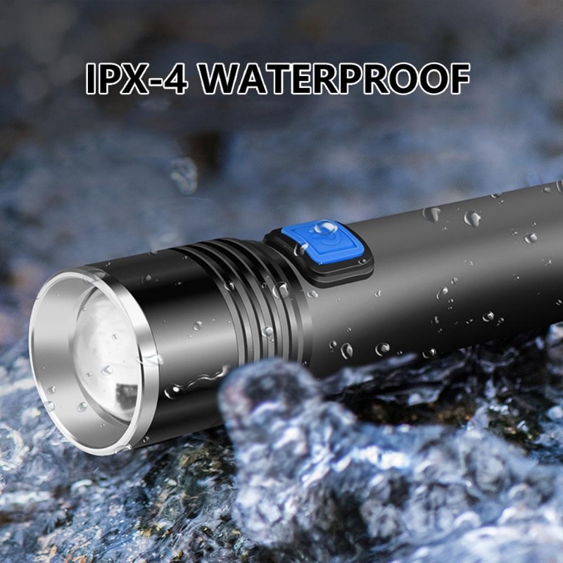 Lampu Senter LED UV Mini 395nm Zoomable Rechargeable Portable