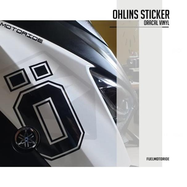 Sticker Body Variasi Big Logo Ohlins XMAX NMAX PCX ADV FORZA - Warnalain tanya