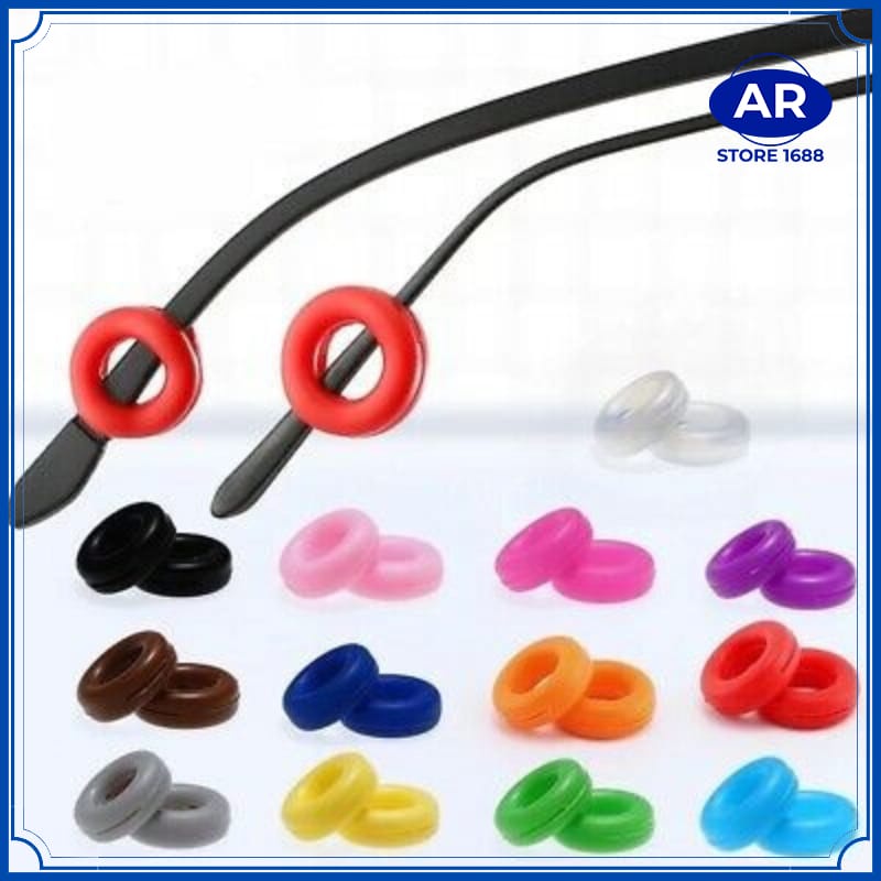 EARHOOK PENGAIT KACAMATA SILICON BULAT 1PASANG (2PCS) / KARET ANTI SLIP KACAMATA PENAHAN TELINGA-[AR STORE1688]