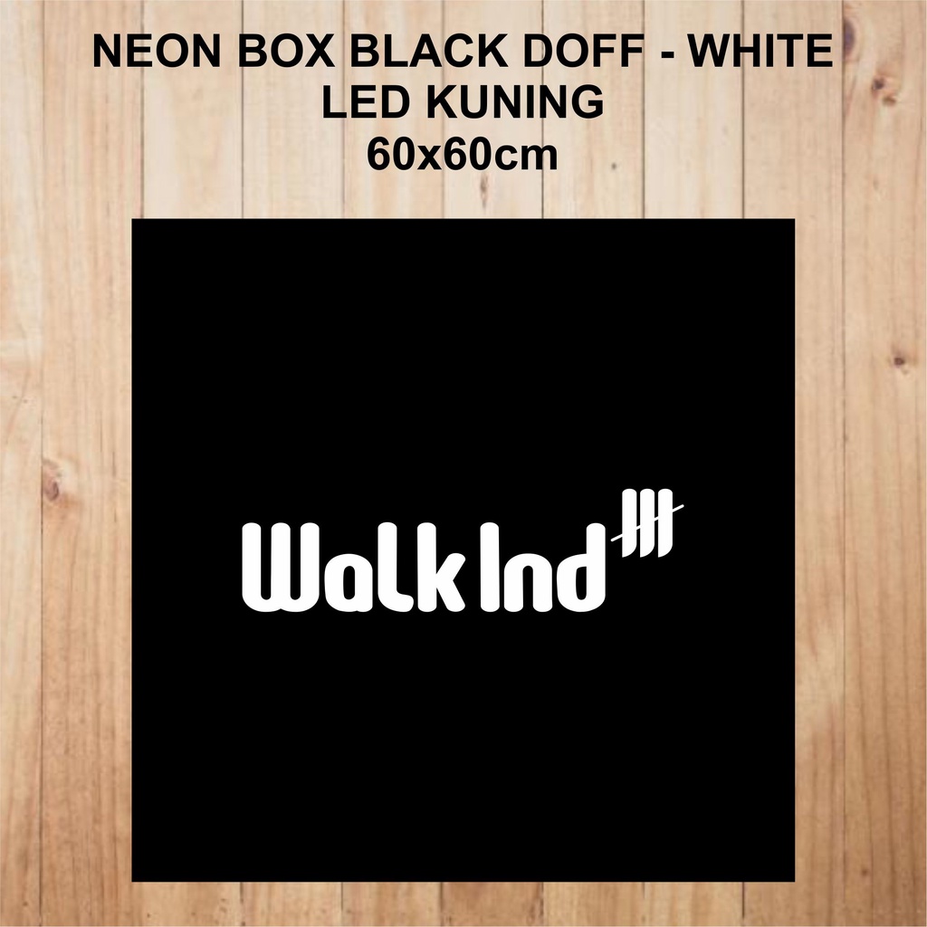 Neon Box 60x60cm Full Akrilik Papan Nama Toko