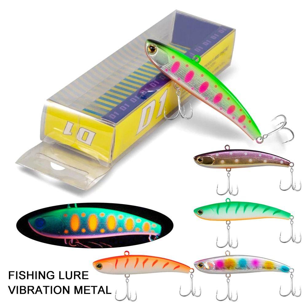 Top Fishing Lure 80mm 17g Metal VIB Getaran Warna-Warni Umpan Bass Buatan Lempar Panjang