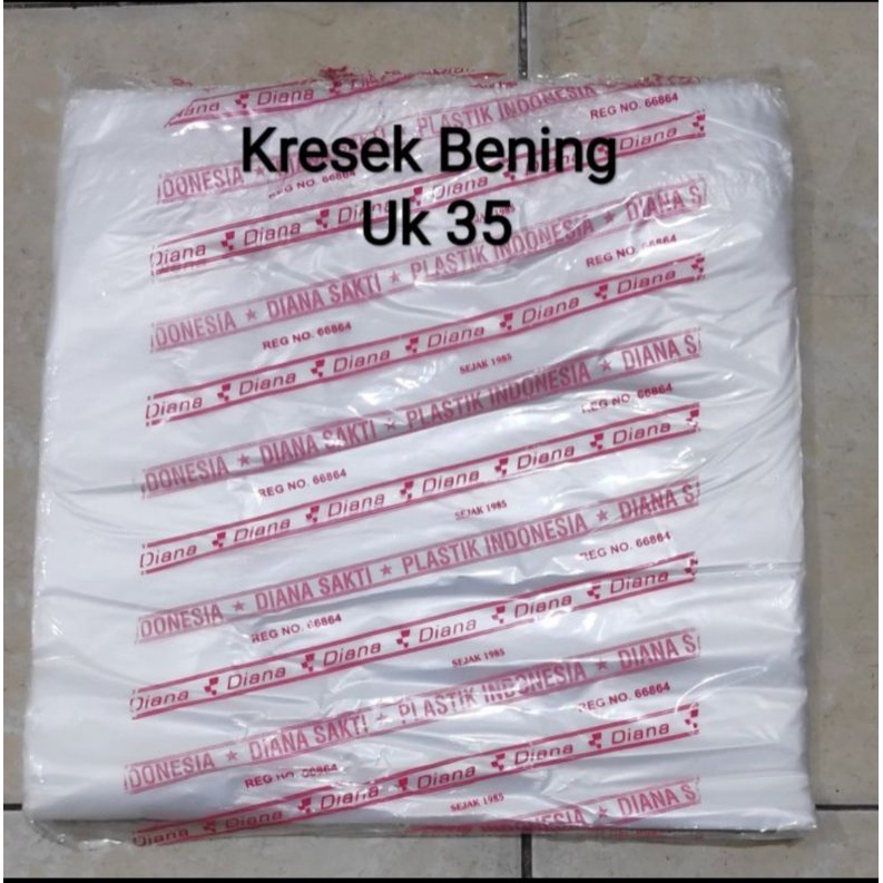 HD Bening 35, Kantong Kresek Bening Uk 35, Plastik Bening