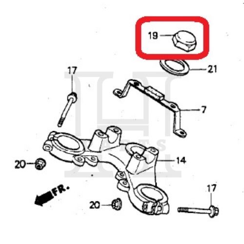 MUR STANG STIR NUT STEERING STEM GL MAX GL PRO NEOTECH WIN 90304-159-000 ASLI ORIGINAL AHM HGP HONDA