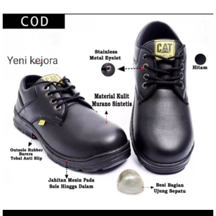 sepatu safety pendek tali c0c0k untuk kerja