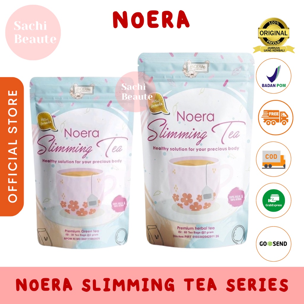 Noera Slimming Tea | Teh Pelangsing Herbal Alami untuk Melangsingkan Diet Slim Sliming Tea Collagen