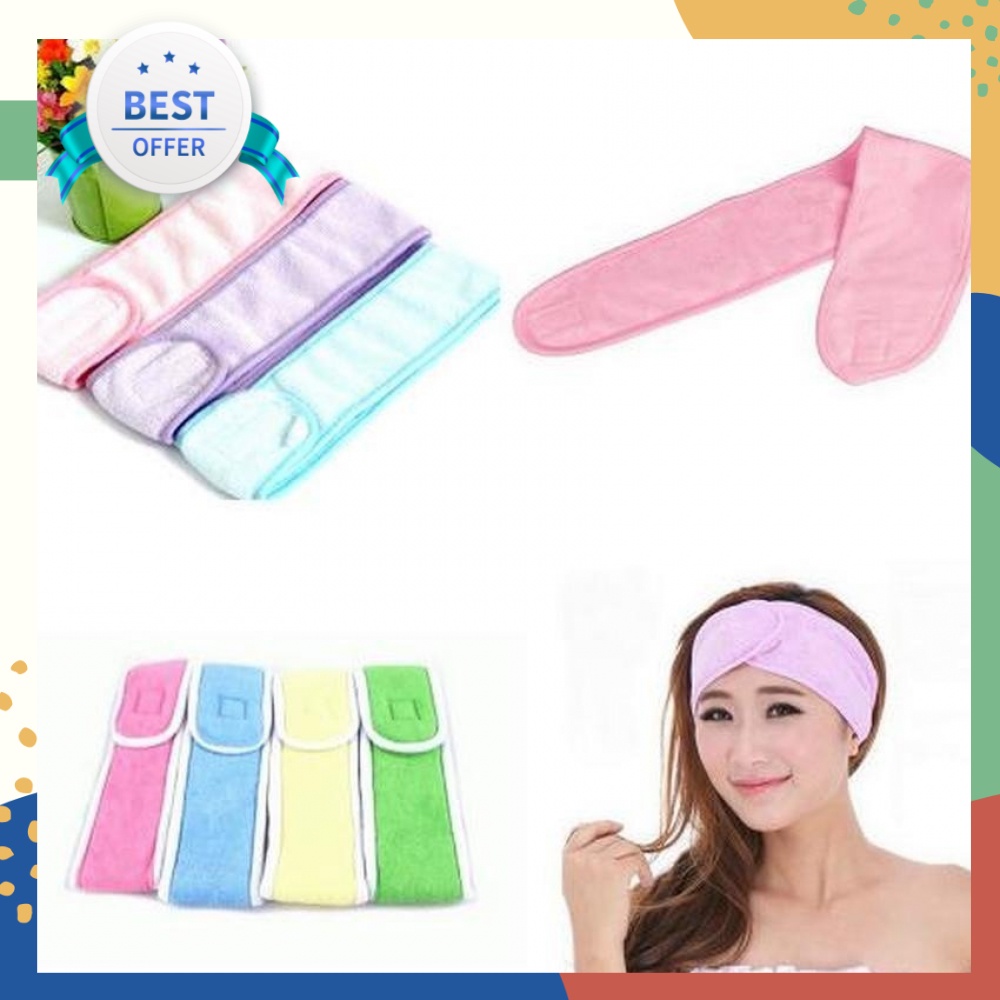 Facial Headband - Bandana Penahan Poni Untuk Cuci Muka / Bandana bando Masker