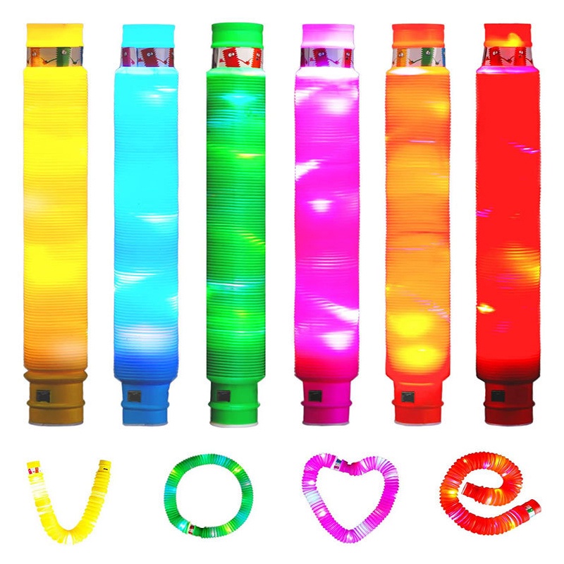 Pop Pipes Mainan Anak Viral Light /Mainan Lampu Stick Pipa/Lampu stik