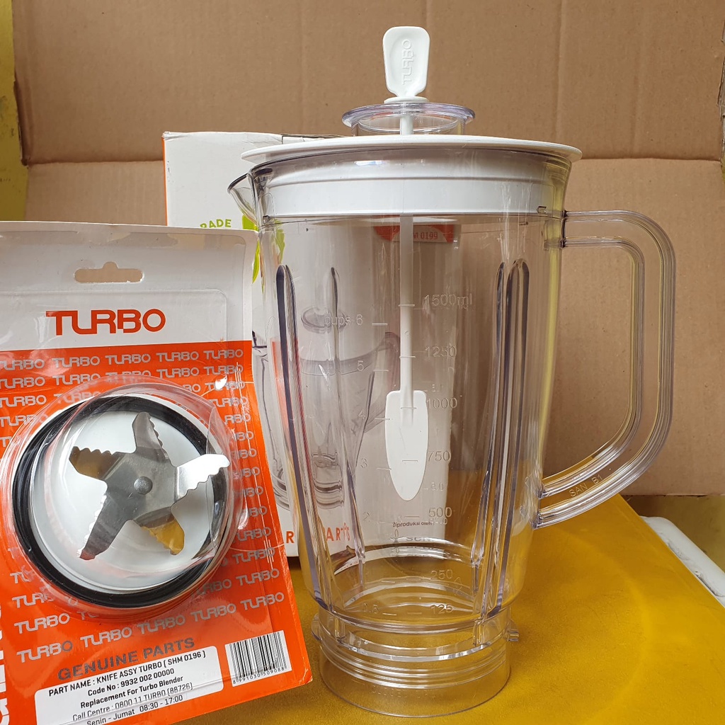 gelas plastik dan pisau blender turbo EHM 8098, EHM 8099 ORIGINAL bisa untuk PHILIPS HR 2115,2116,20