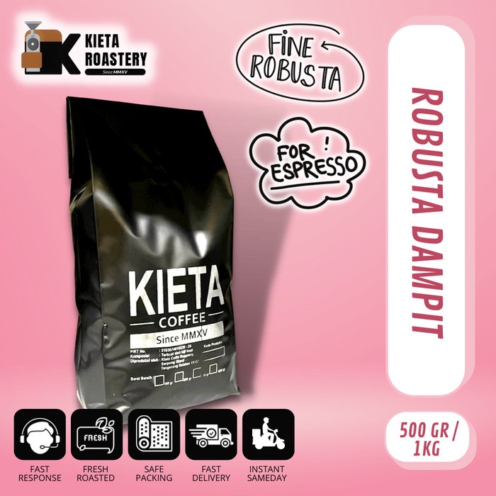 

TERBARU Biji Kopi Fine Robusta Dampit Malang 1Kg By Kieta Coffee /KOPI RUBE/KOPI SLB/KOPI KAPAL