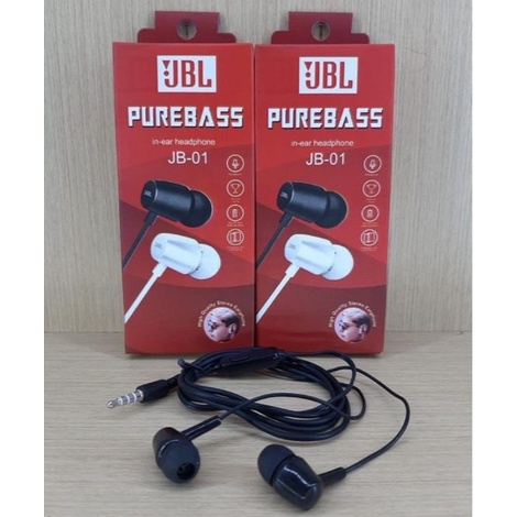 Headset JBL JB-01 Pure Bass earphone kabel kuat murahCOD MURAH TERBARU 2022 r2a IMPOR MURAH