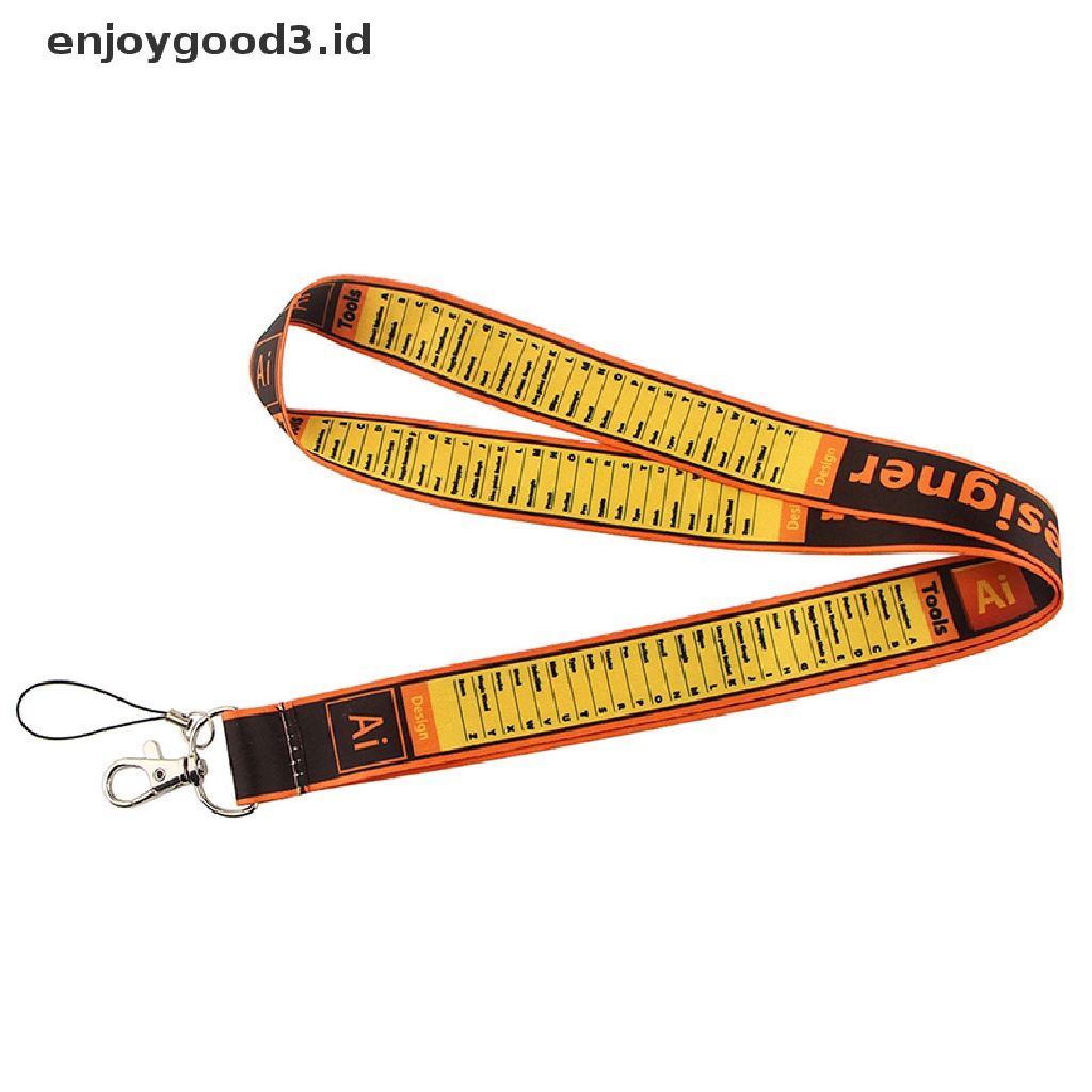 Tali Lanyard Gantung Leher Holder Kartu ID / Handphone Motif Kartun