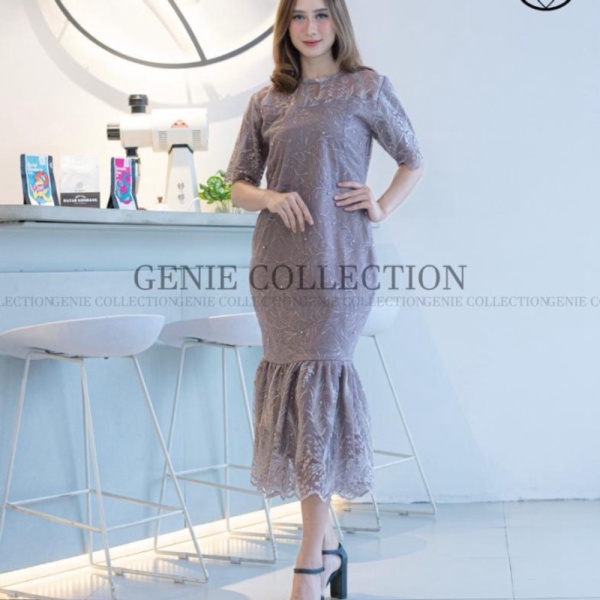 Dijual dress duyung dress modern/dress natal - taro M Diskon